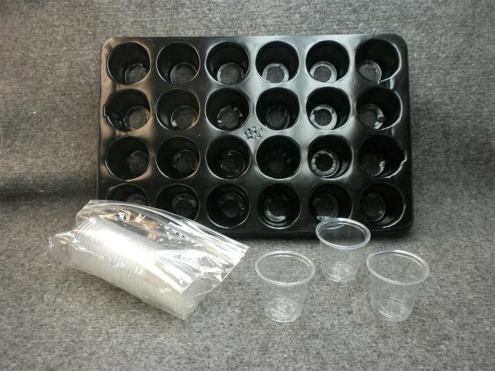 Seedling Starter Cups 3-inch Pack of 50 for Leafy Greens, Hydroponic Grow System, Eco-Friendly Biodegradable Plastic