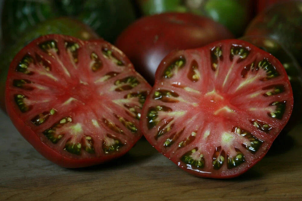 Cherokee Purple Tomato Seeds - 500 Heirloom Solanum lycopersicum for Slicing, Dark Purple Flavor