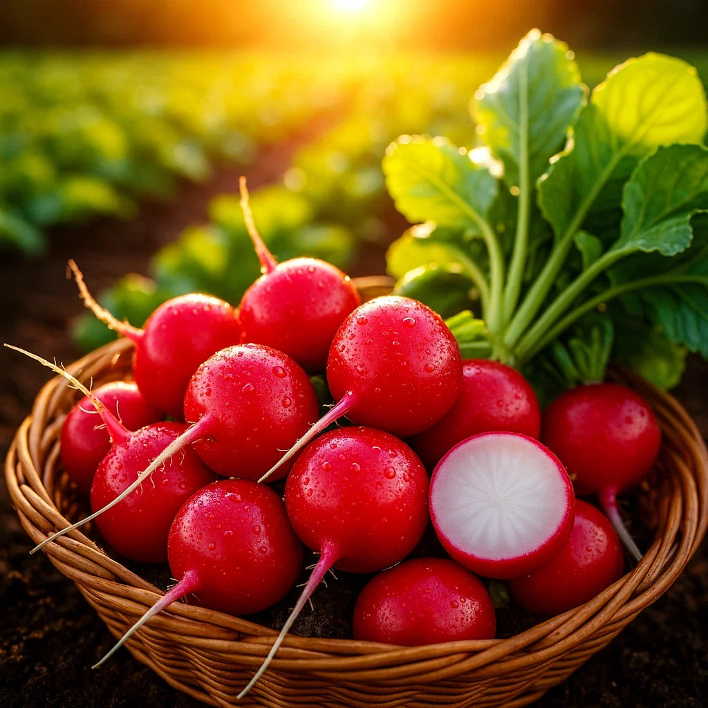 Cherry Belle Radish Seeds - Heirloom, Non-GMO, Organic, Raphanus sativus, 600+ Seeds for Home Garden & Containers