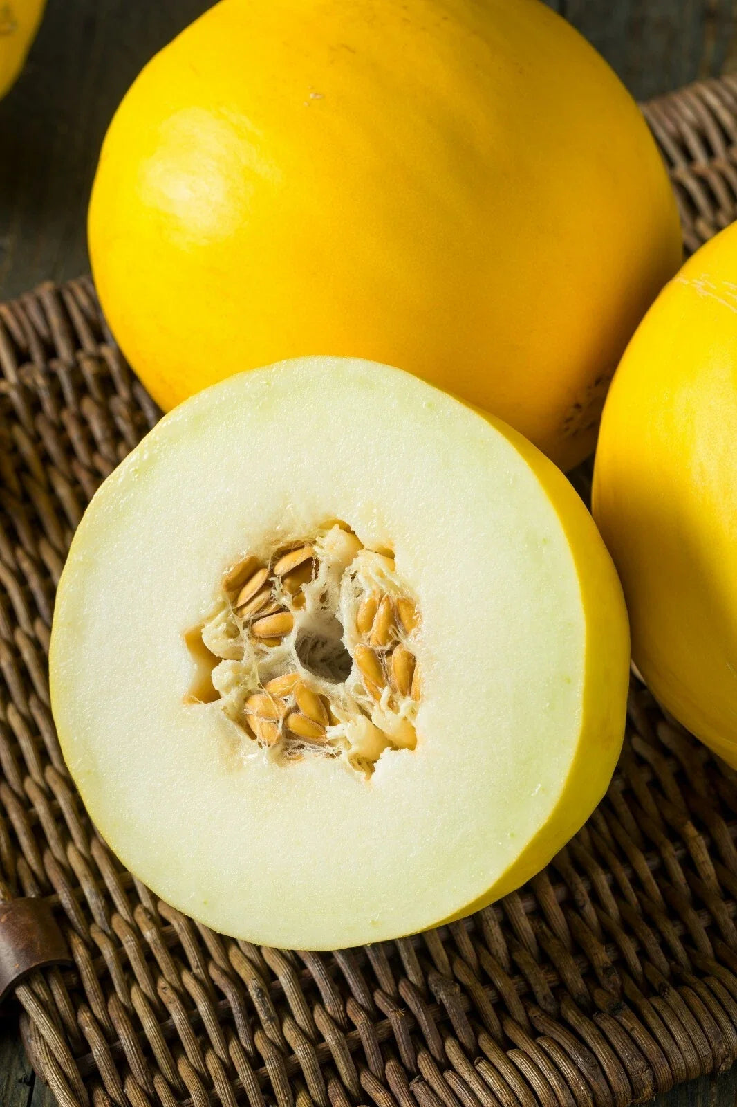 Heirloom Mango Melon Seeds - Non-GMO, Sweet Tropical Flavor, Cucumis melo var. chito, Vining Annual for Home Gardens, 20 Seeds