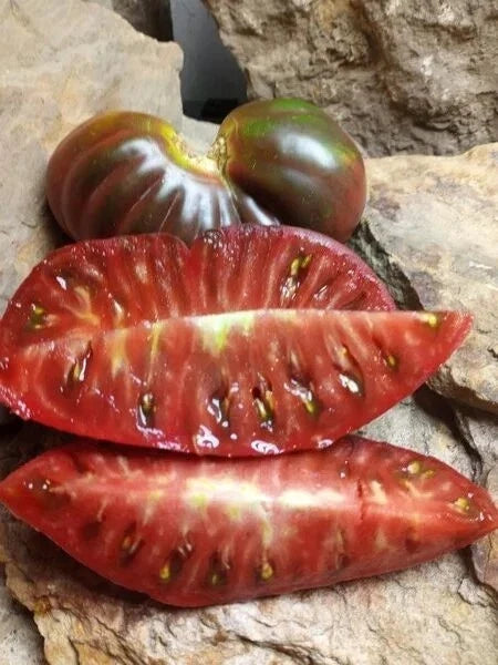 Black Brandywine Tomato Seeds - Heirloom Organic NON-GMO, Solanum lycopersicum, Large Dark Purple Fruits, 30+ Seeds