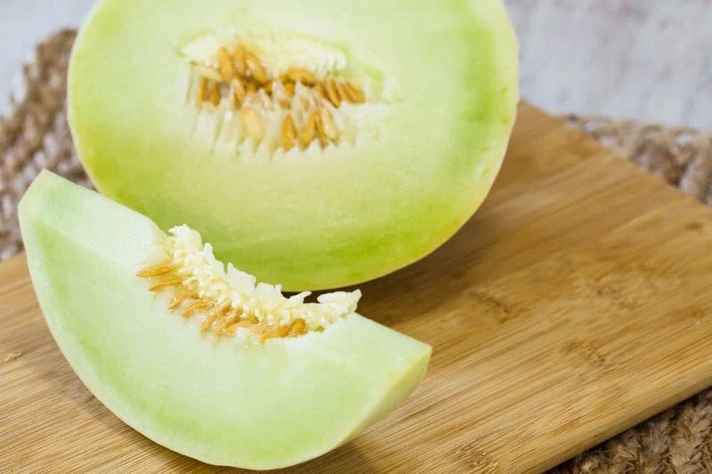 Honeydew Cantaloupe Seeds – Organic, Non-GMO, Heirloom, Green Flesh Melon, Cucumis melo, Seed Packet