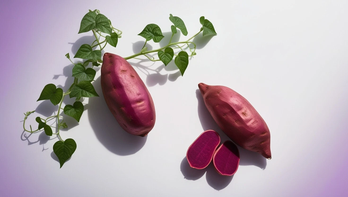 Japanese Purple Sweet Potato Slips – 10 Live Ipomoea batatas Cuttings for Garden or Container Planting