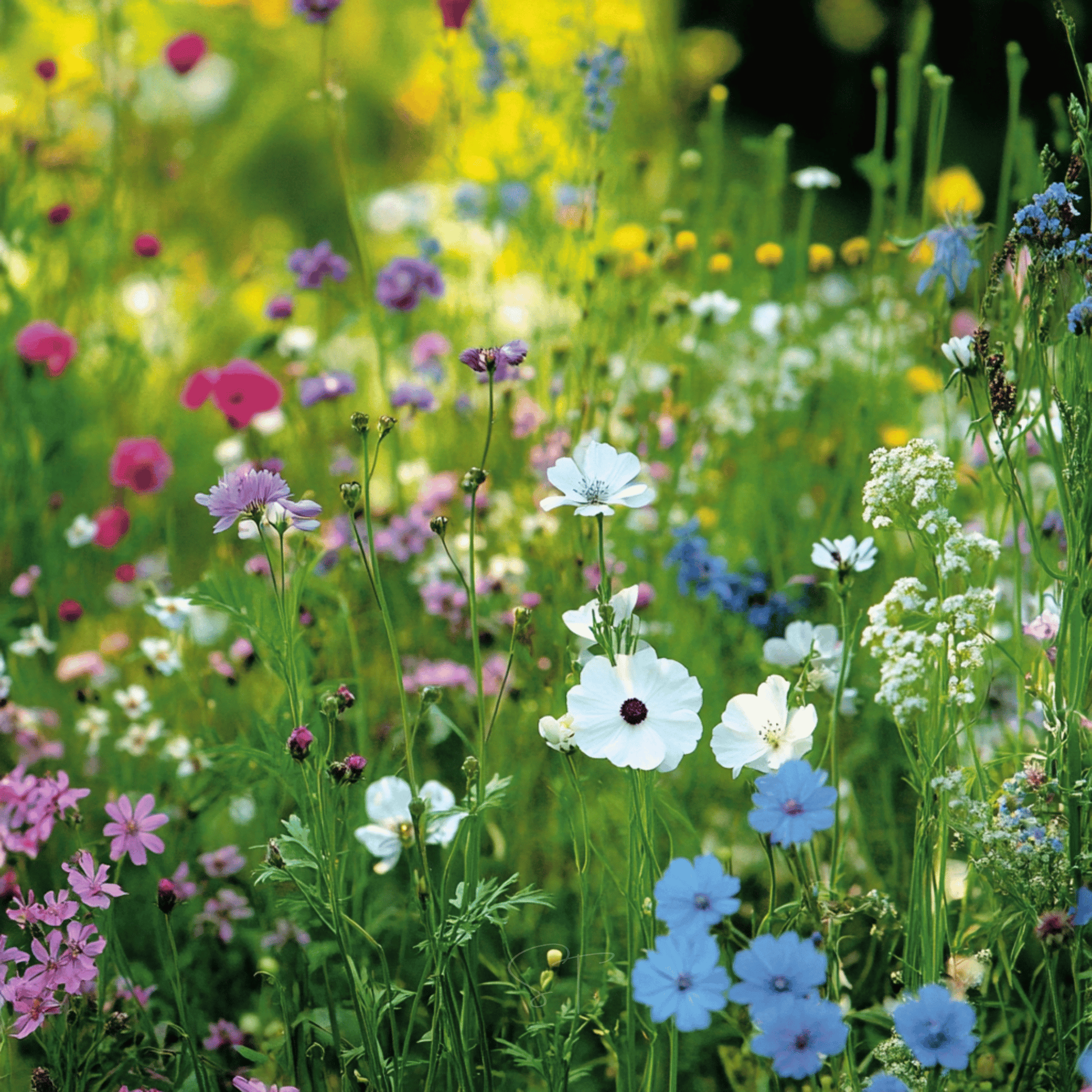 Wildflower Seed Mix for Shady Areas – 1,000 Heirloom, Non-GMO, Partial Shade, Perennial & Annual Flowers