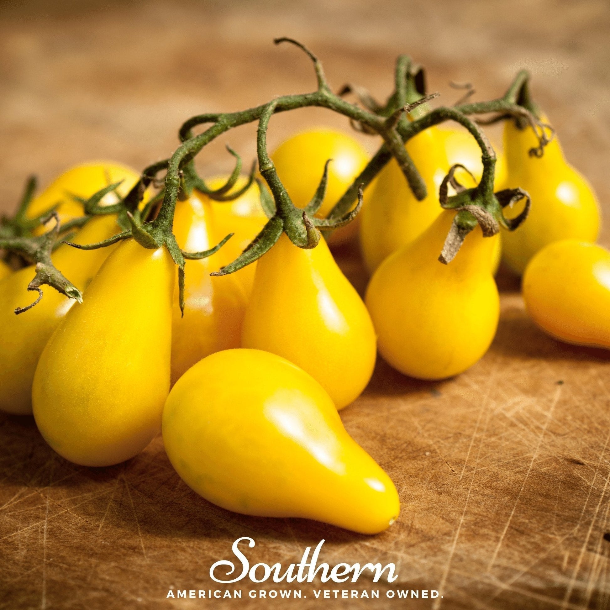 Yellow Pear Tomato Seeds – Heirloom, Indeterminate, Bright Yellow, Pear-Shaped, Solanum lycopersicum