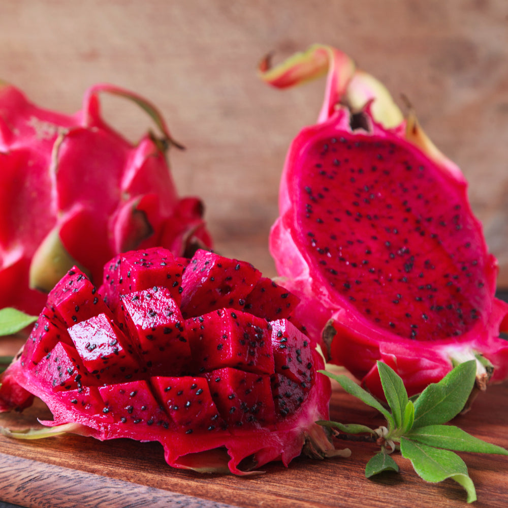 Robles Red Dragon Fruit Cuttings - 2 Pcs, Self-Pollinating, Fast-Growing Tropical Cactus, Exotic Pitaya, Hylocereus costaricensis